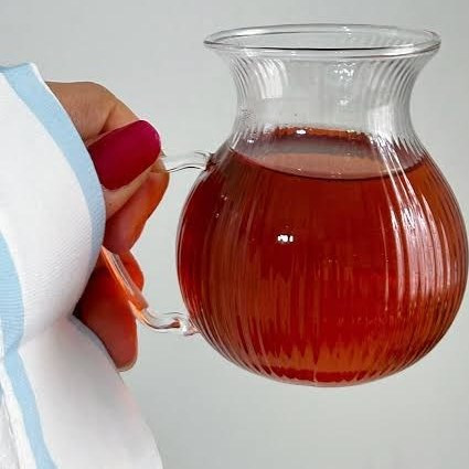 استکان خمرهای پیرکس طرح راهراه | ۲۰۰ میل، آنتیشوک، بسته ۶ عددی